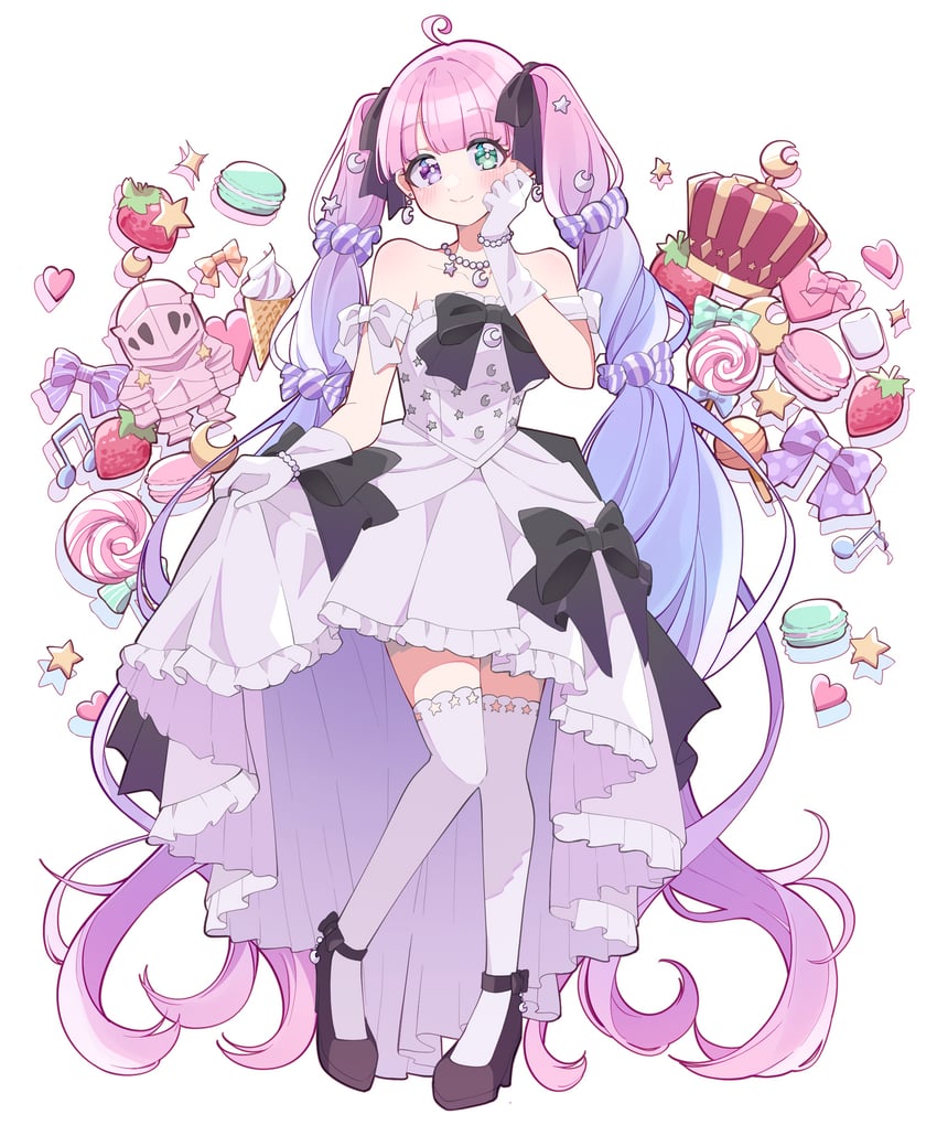 himemori luna and luknight (hololive) drawn by kam_tuki