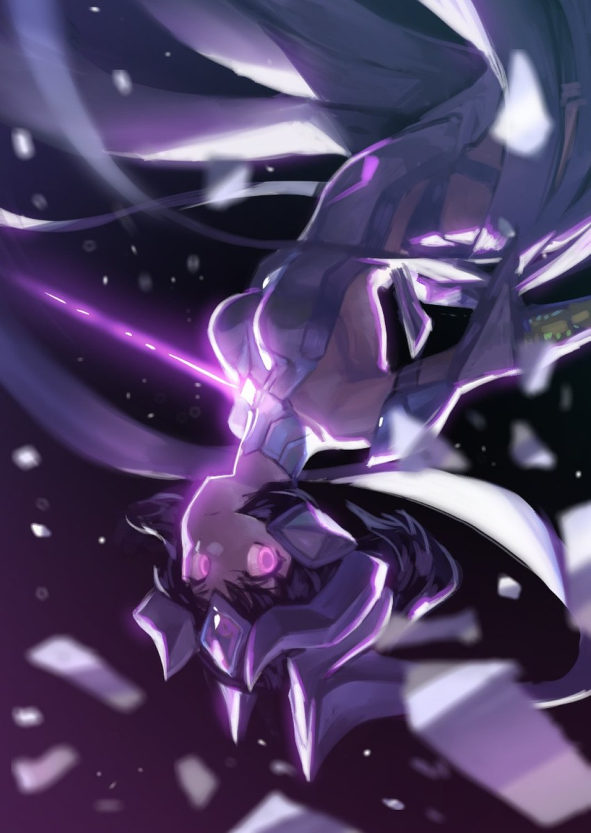 kohinata miku and shem-ha (senki zesshou symphogear) drawn by murakami_hisashi