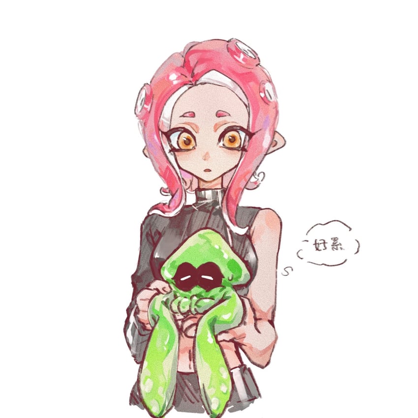 octoling player character, octoling girl, and agent 8 (splatoon and 2 more) drawn by gucandiyi52092