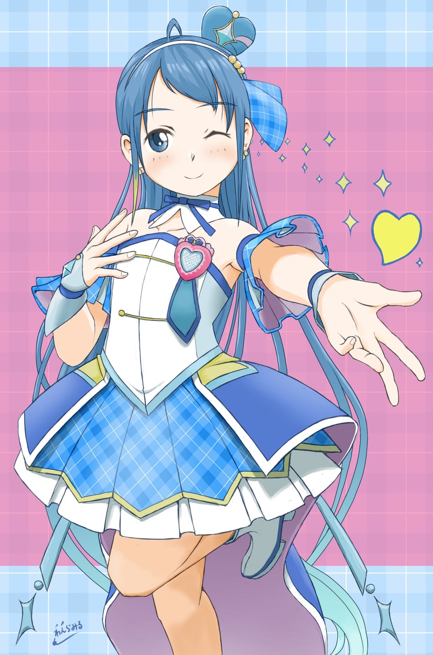 samidare and cure wink (kantai collection and 2 more) drawn by wanramiru