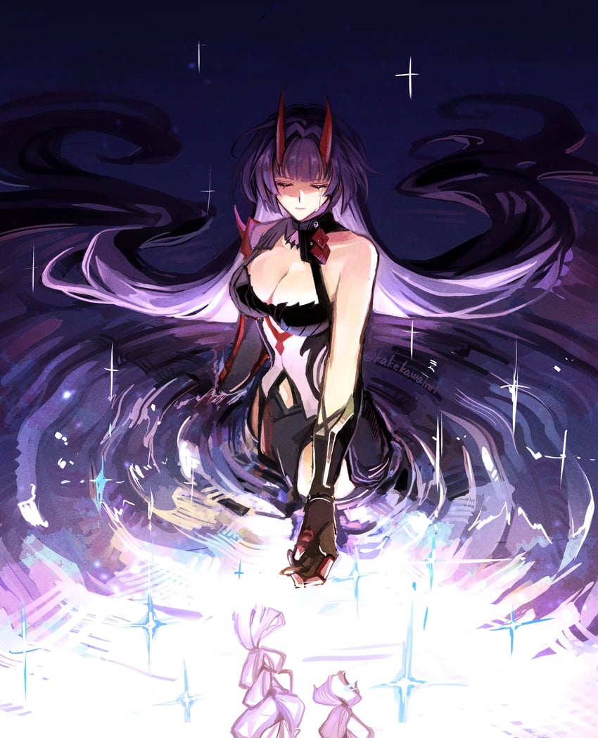 kiana kaslana and raiden mei (honkai and 1 more) drawn by kakekawaimi