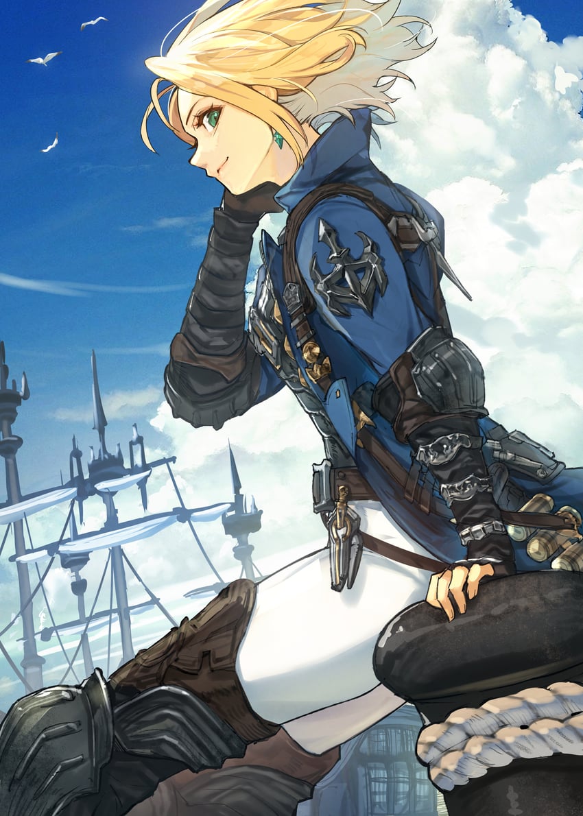 warrior of light (final fantasy and 1 more) drawn by hide_(hideout)