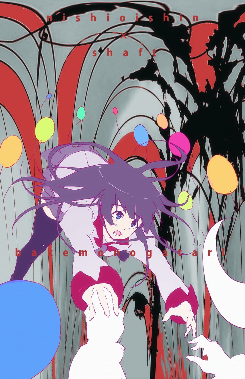 senjougahara hitagi (monogatari and 1 more) drawn by kitano_yuusuke