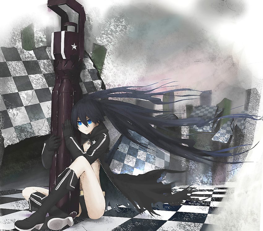 black rock shooter (black rock shooter) drawn by yara_kami_meiosei