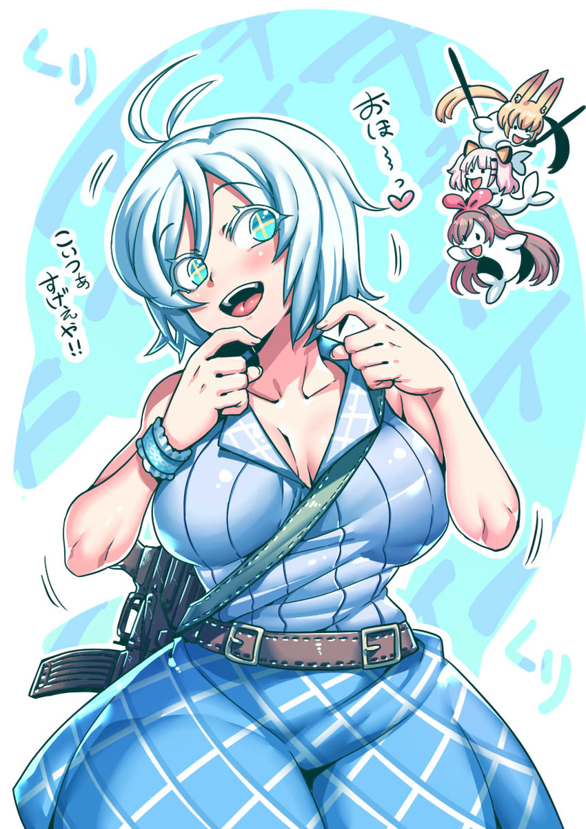 kizuna ai, kaguya luna, dennou shoujo siro, and mikoko (.live and 3 more) drawn by tukiwani