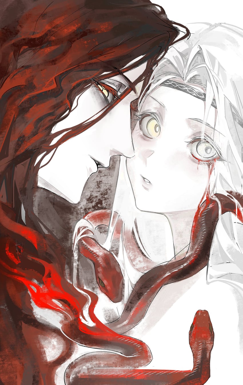 miquella and messmer the impaler (elden ring and 1 more) drawn by duoj_ji