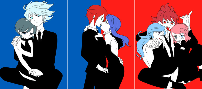 kiyama hiroto, nagumo haruya, suzuno fuusuke, urubida, kurakake clara, and 2 more (inazuma eleven) drawn by neko_(bio-cat)