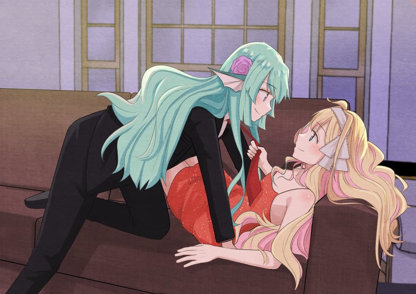 finana ryugu and millie parfait (nijisanji and 1 more) drawn by aqyas_muzamil