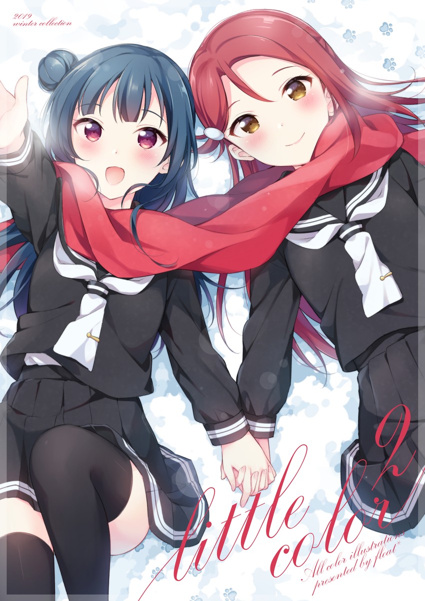 tsushima yoshiko and sakurauchi riko (love live! and 1 more) drawn by hazuki_(sutasuta)