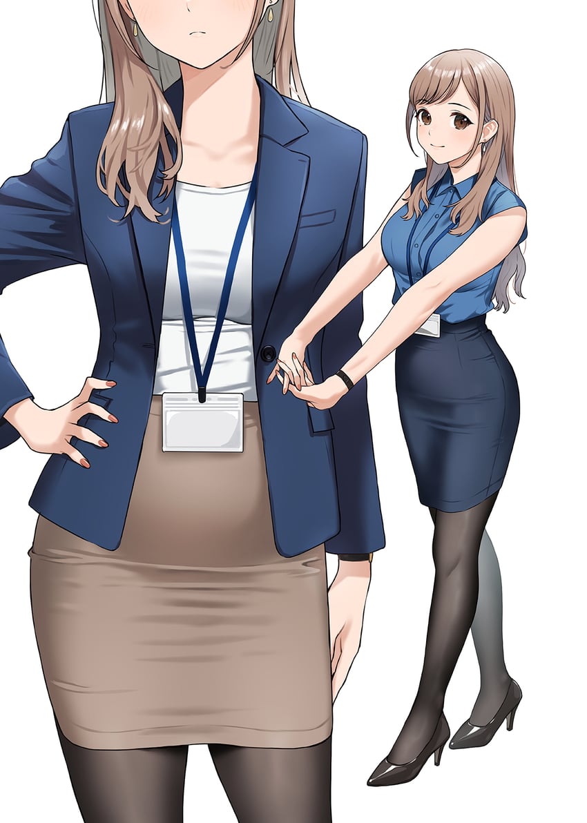 akaori umeka (kaisha no senpai akaori-san) drawn by doushimasho