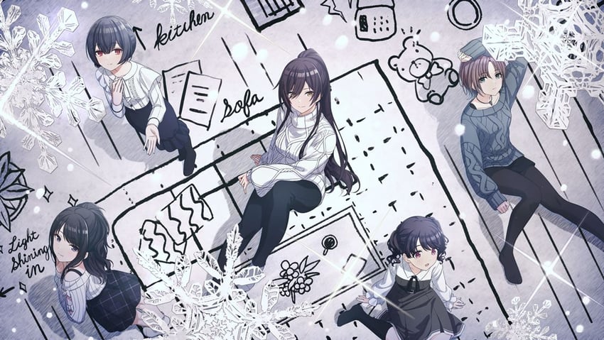 asakura toru, fukumaru koito, shirase sakuya, morino rinze, and kazano hiori (idolmaster and 1 more)