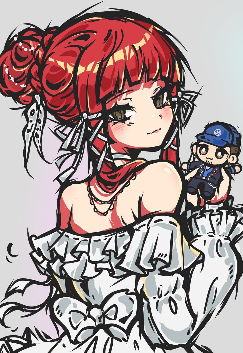 iori junpei and yoshino chidori (persona and 1 more) drawn by regrets_(r8grets)