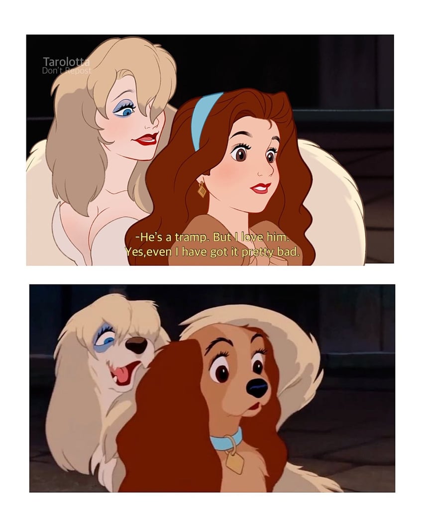 lady and peg (lady and the tramp) drawn by tarolotta
