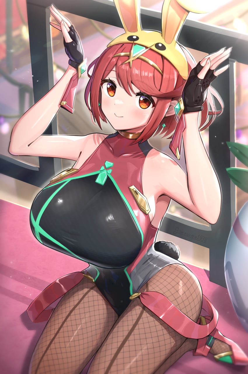 pyra (xenoblade chronicles and 1 more) drawn by gonzarez