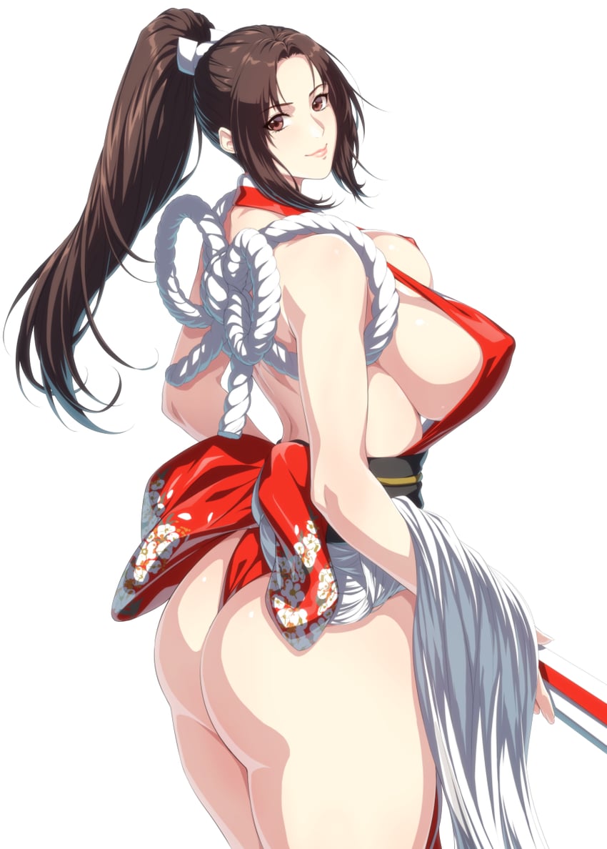 shiranui mai (the king of fighters and 1 more) drawn by zucchini