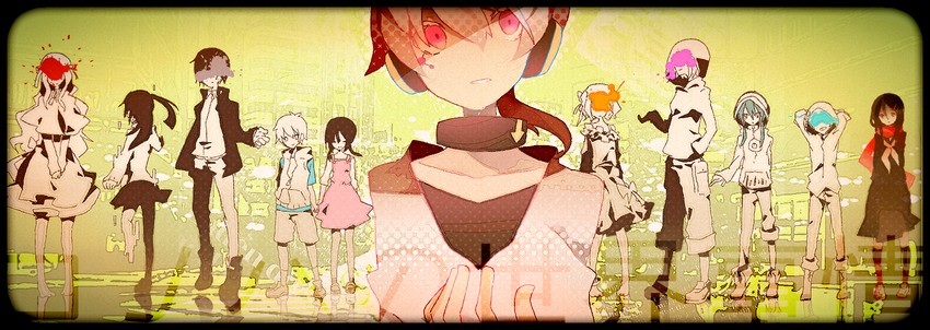 tateyama ayano, kozakura marry, kisaragi shintarou, kido tsubomi, kano shuuya, and 5 more (vocaloid and 7 more) drawn by miwasiba