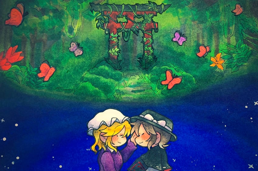 usami renko and maribel hearn (touhou and 1 more) drawn by arata_0503