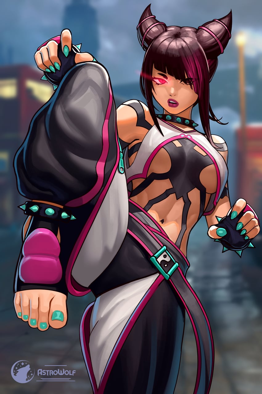 han juri (street fighter and 1 more) drawn by astrowolf