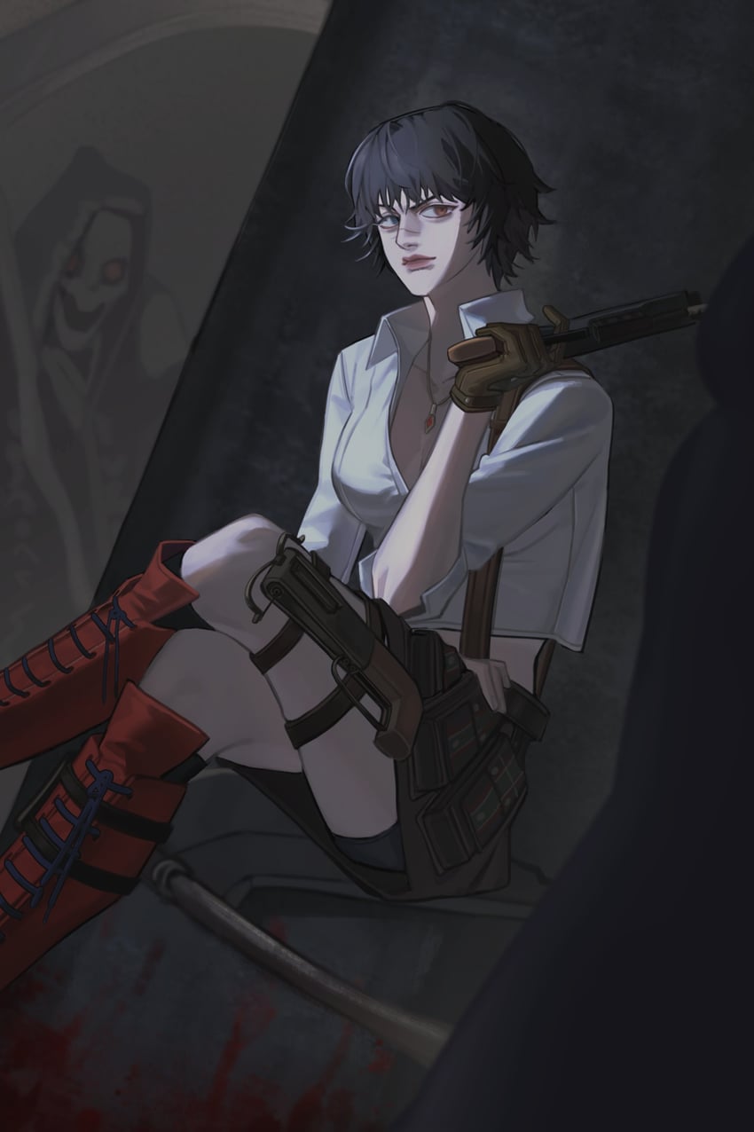 lady (devil may cry and 1 more) drawn by yeo_baek