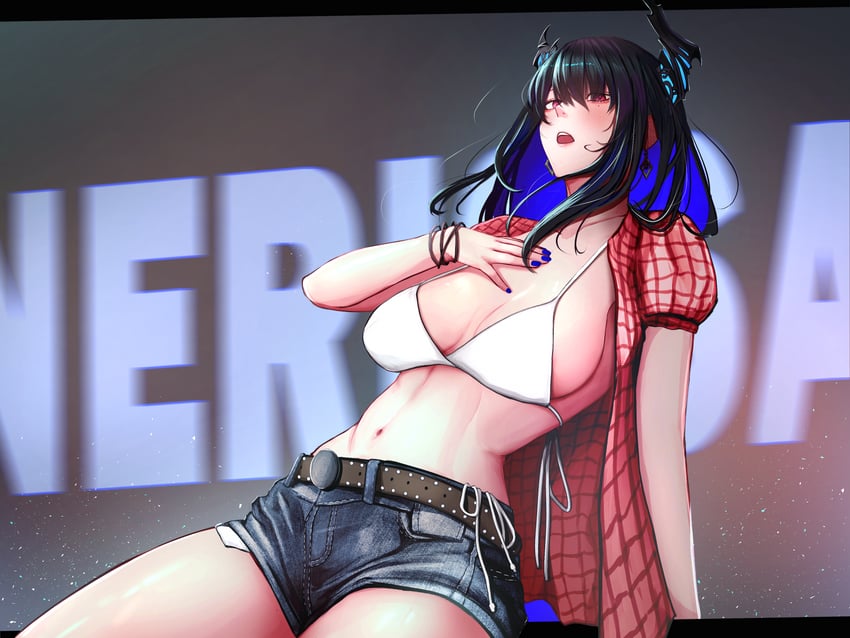 nerissa ravencroft and kwon eun-bi (hololive and 1 more) drawn by soju_ice