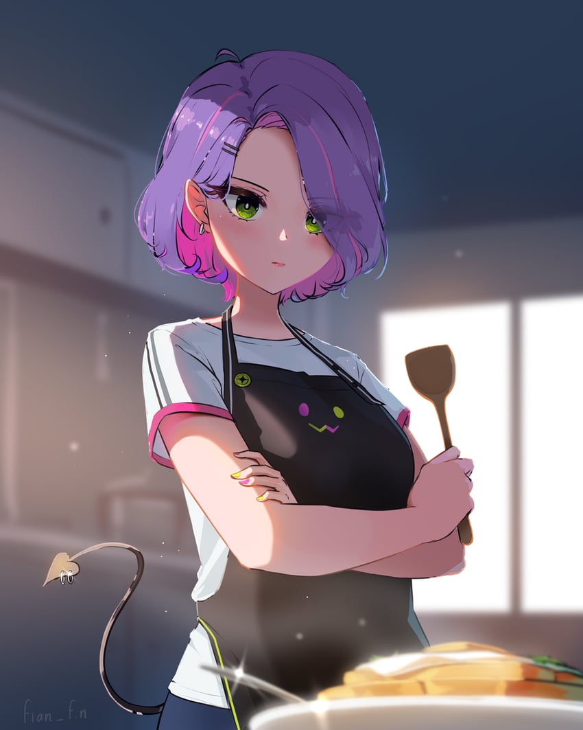 tokoyami towa (hololive) drawn by fian_f.n