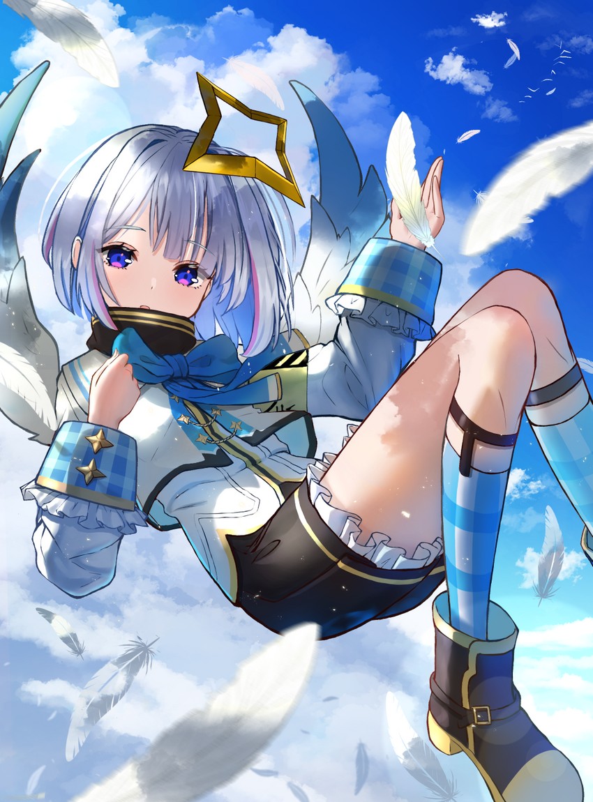 amane kanata (hololive) drawn by inari_(ambercrown)