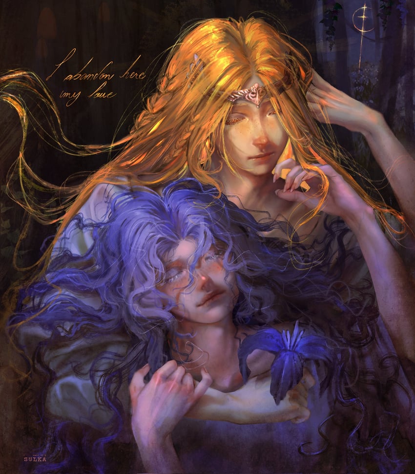 miquella and st. trina (elden ring and 1 more) drawn by sulka_art