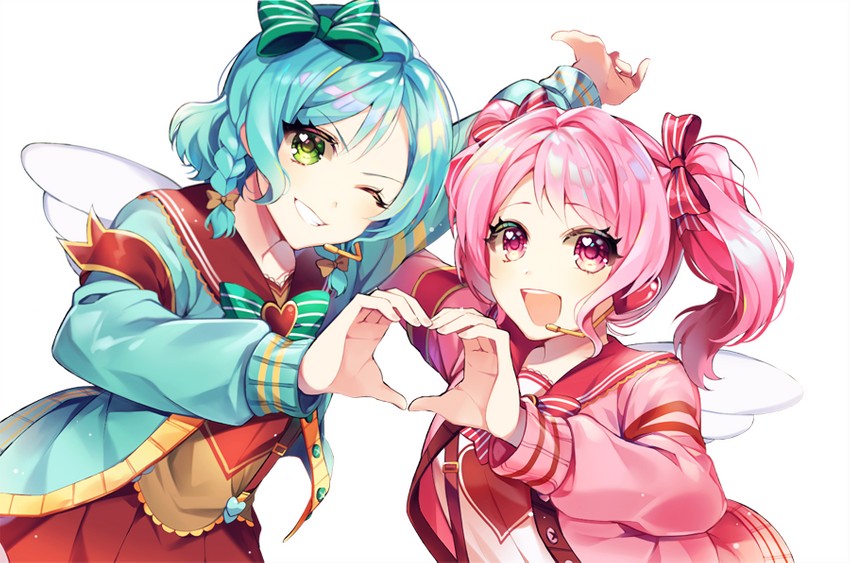 hikawa hina and maruyama aya (bang dream!) drawn by minori_(faddy)