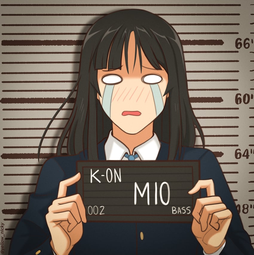 akiyama mio (k-on! and 1 more) drawn by yellow_nicky