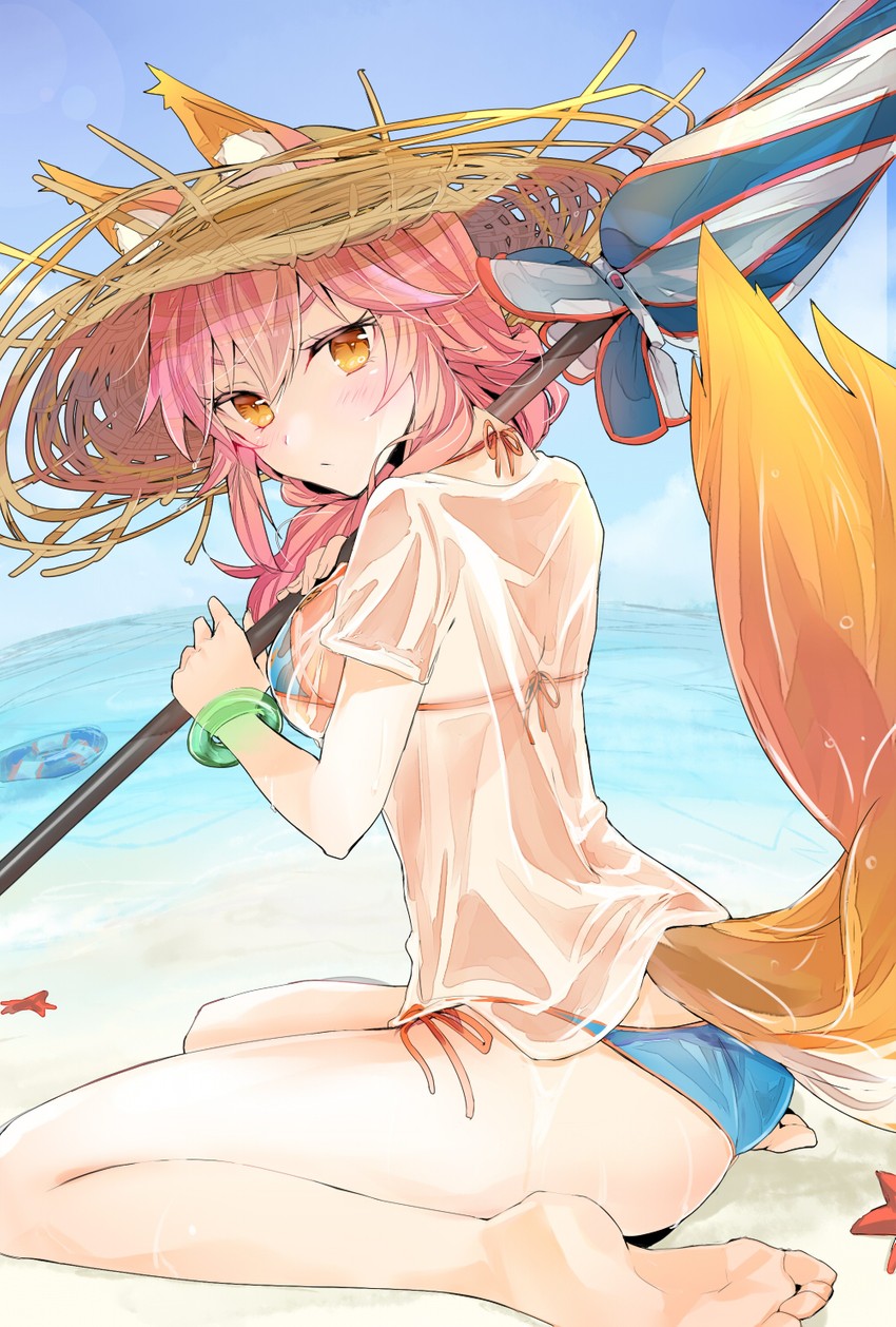 tamamo and tamamo no mae (fate and 1 more) drawn by tomozero