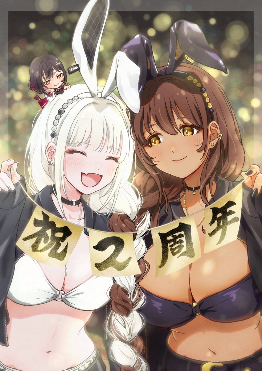 noir, blanc, and rouge (goddess of victory: nikke) drawn by niki_(nikism1987)