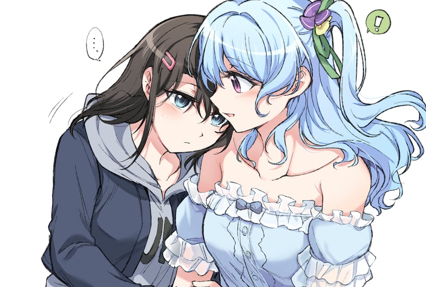 okusawa misaki and matsubara kanon (bang dream!) drawn by opi
