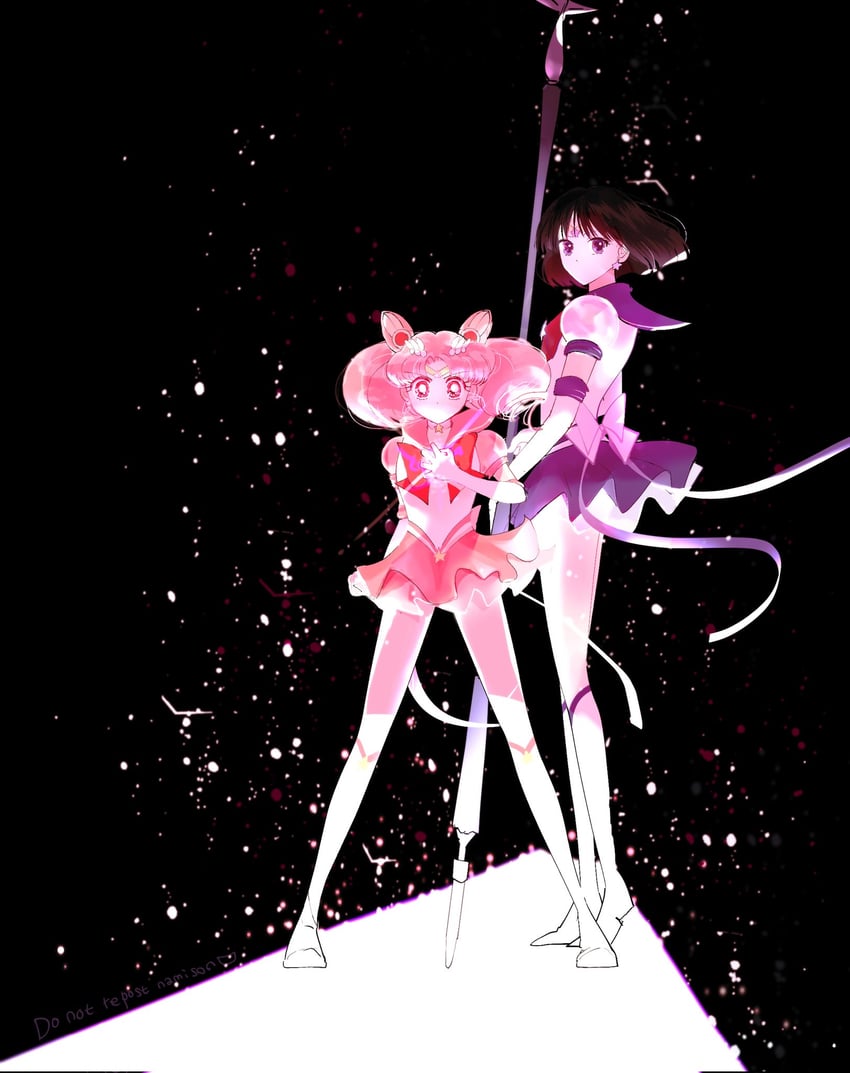 chibi usa, tomoe hotaru, sailor saturn, sailor chibi moon, super sailor chibi moon, and 1 more (bishoujo senshi sailor moon and 1 more) drawn by namisonpictures