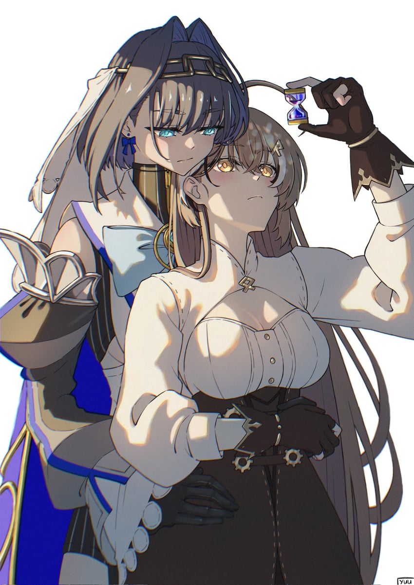 ouro kronii and nanashi mumei (hololive and 1 more) drawn by yuutomeh