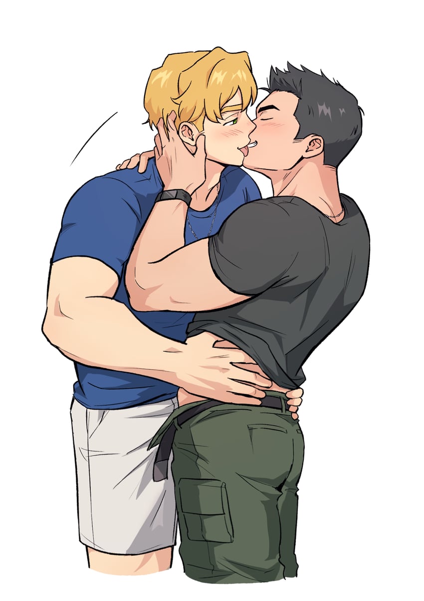 ao isami and lewis smith (yuuki bakuhatsu bang bravern) drawn by wasted_m9