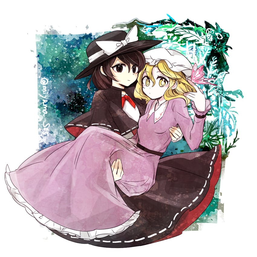 usami renko and maribel hearn (touhou and 1 more) drawn by tama_(hiroshige_36)