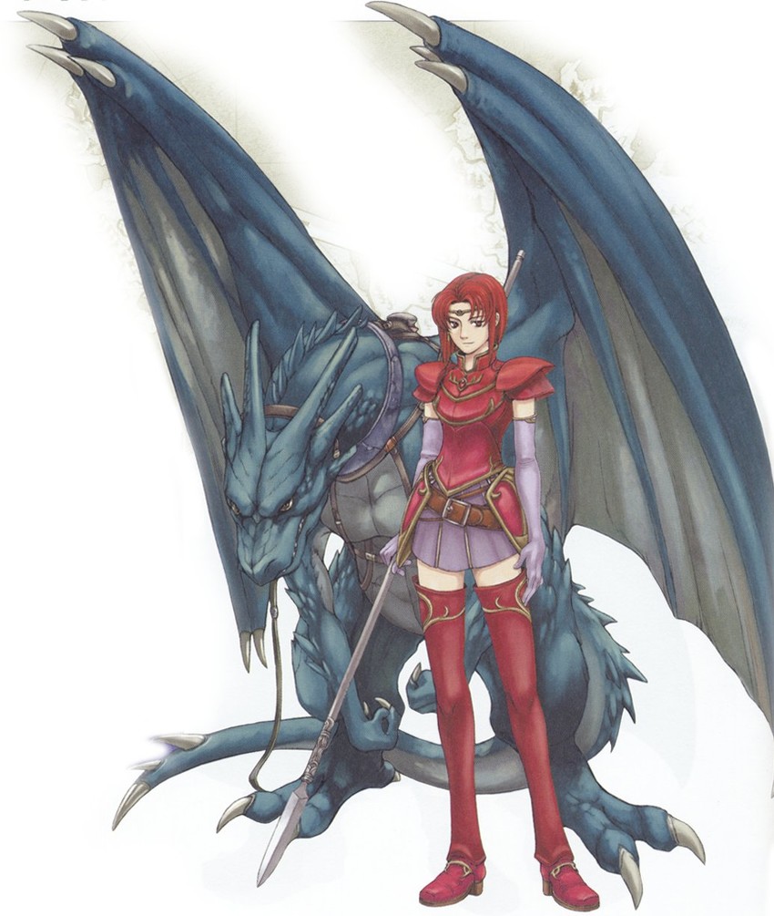 melady and tryffin (fire emblem and 1 more) drawn by kaneda_eiji