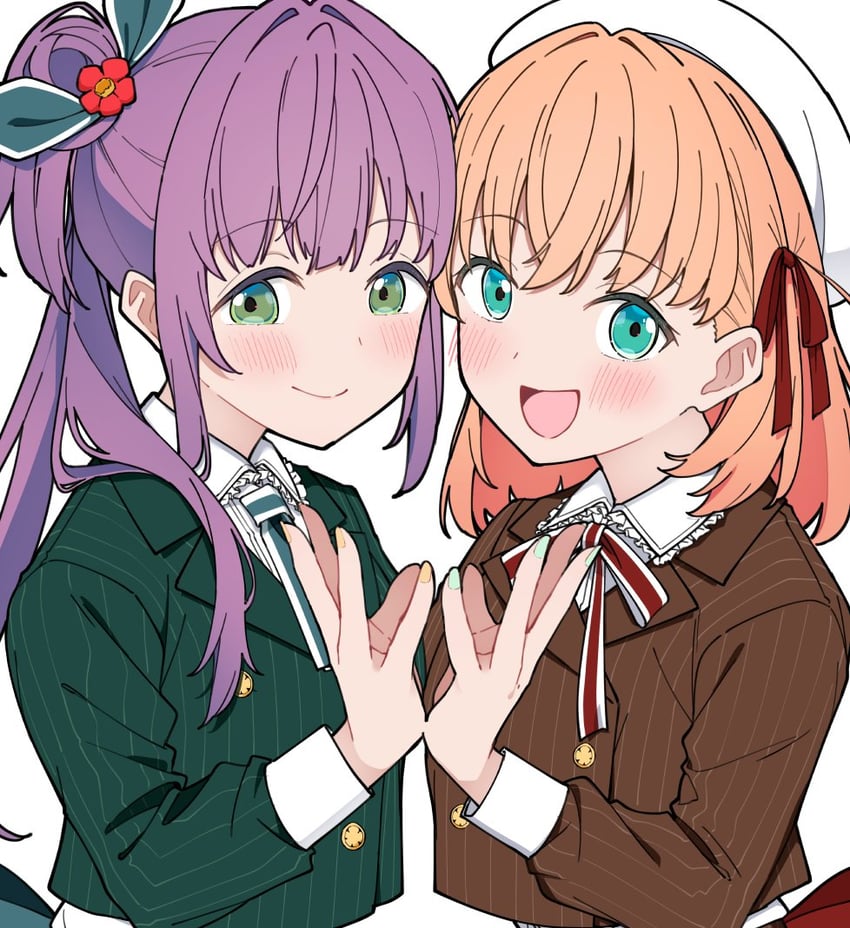 hinoshita kaho and otomune kozue (love live! and 1 more) drawn by liz_(piyoko_piyop)