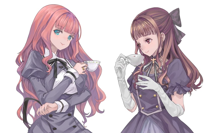 kaede johan nouvel and izawa mikako (real life and 1 more) drawn by wednesday_(starsilver)