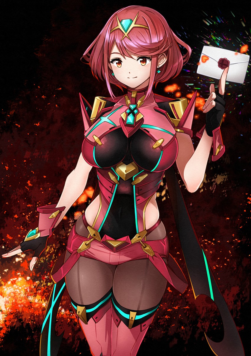 pyra (xenoblade chronicles and 2 more) drawn by kanmiya_shinobu