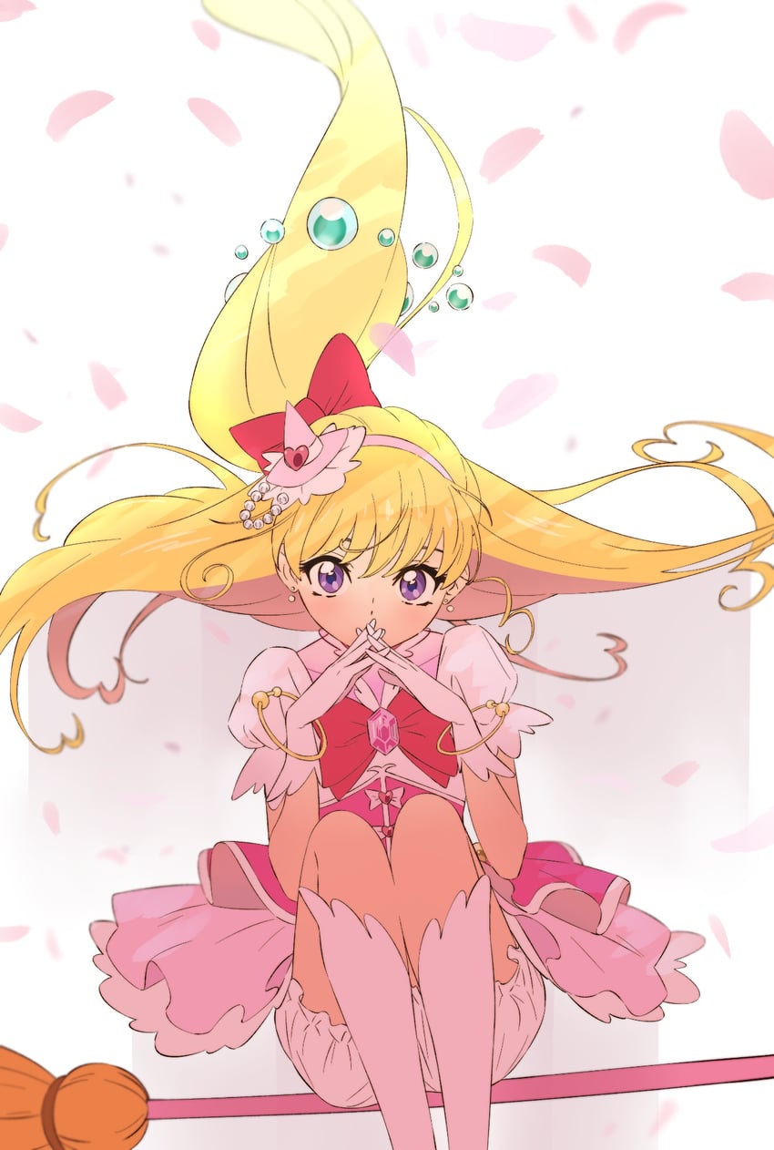 asahina mirai and cure miracle (precure and 1 more) drawn by semham