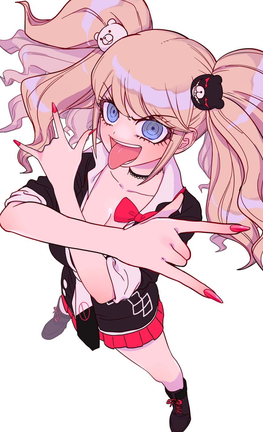 enoshima junko (danganronpa and 1 more) drawn by tsukiyo_michi