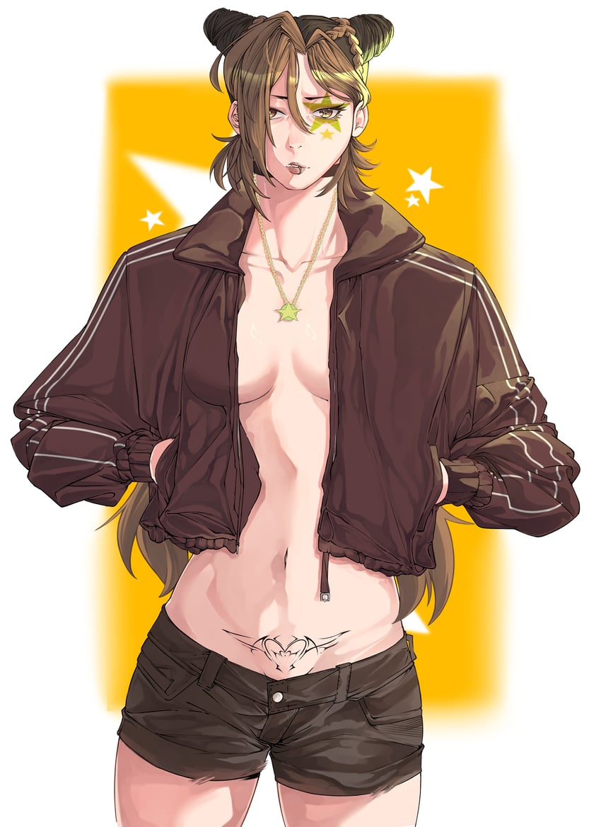 kujo jolyne (jojo no kimyou na bouken and 1 more) drawn by jobin_chan