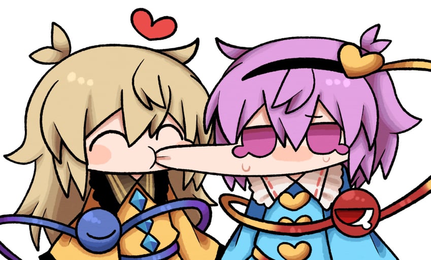 komeiji koishi and komeiji satori (touhou) drawn by zunusama
