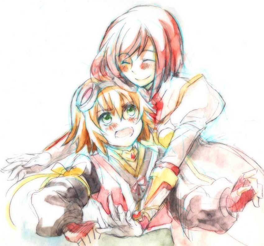 estellise sidos heurassein and rita mordio (tales of and 1 more) drawn by kicca