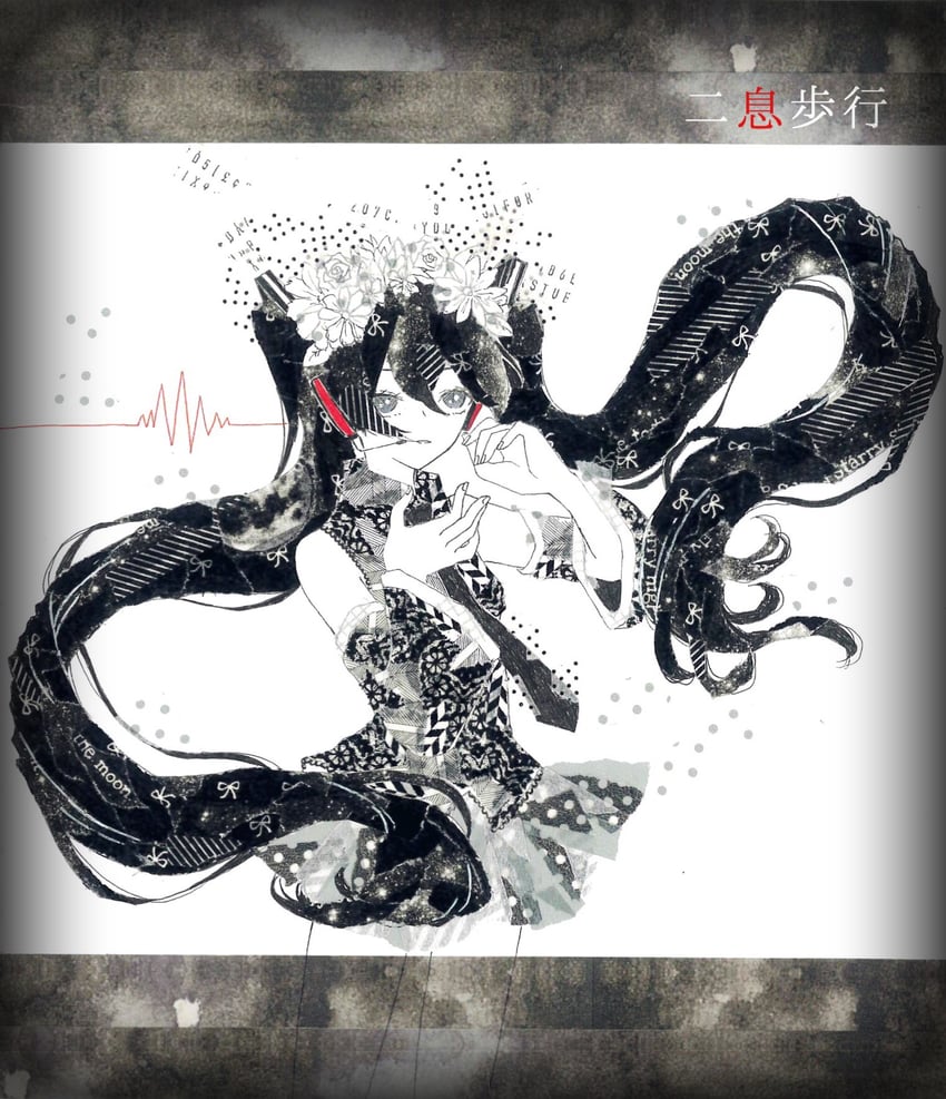 hatsune miku (vocaloid and 1 more) drawn by 922pochan