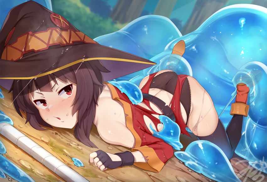 megumin (kono subarashii sekai ni shukufuku wo!) drawn by miga_(migao)