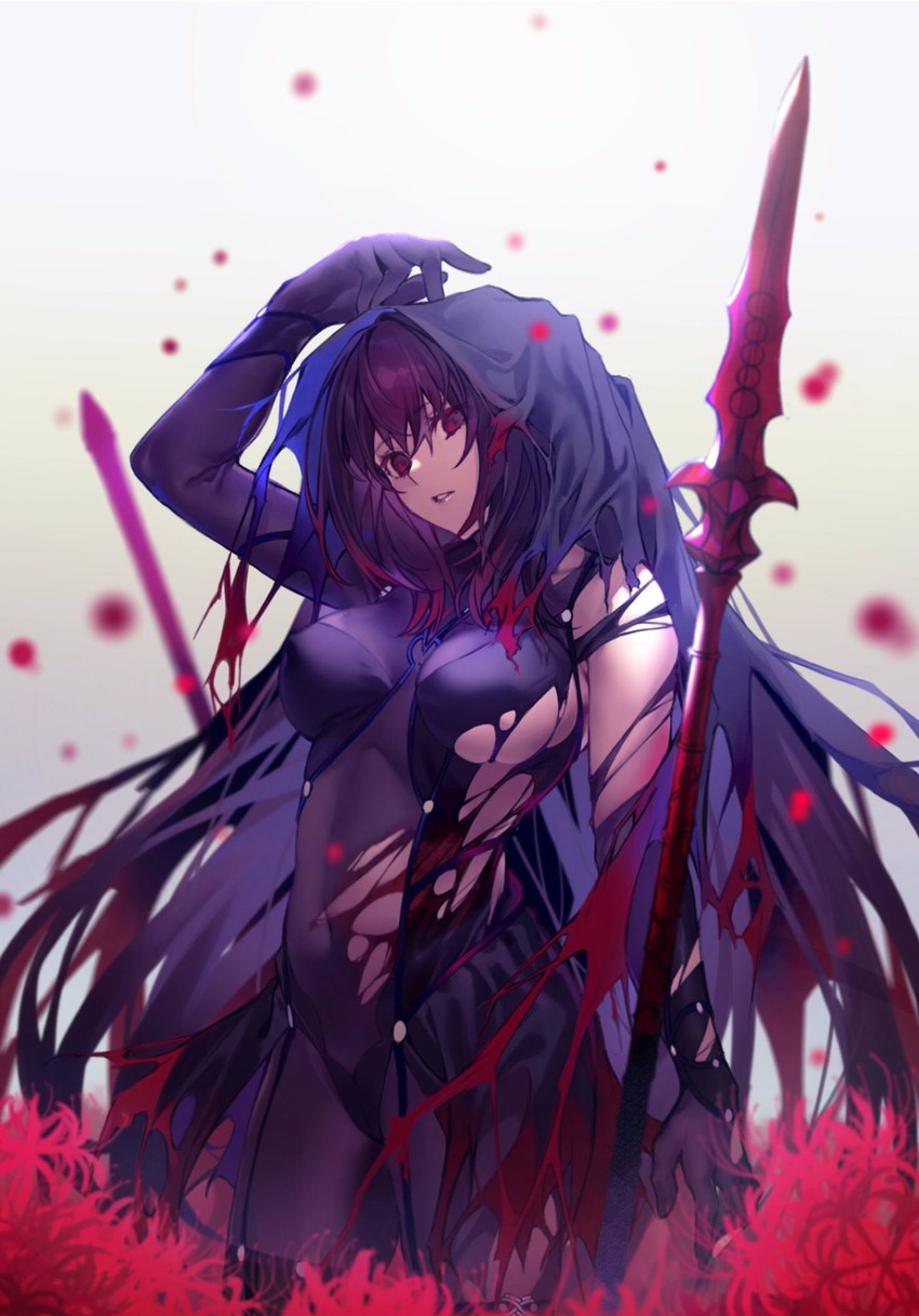 scathach (fate and 1 more) drawn by hiro_(hirohiro_gorira)