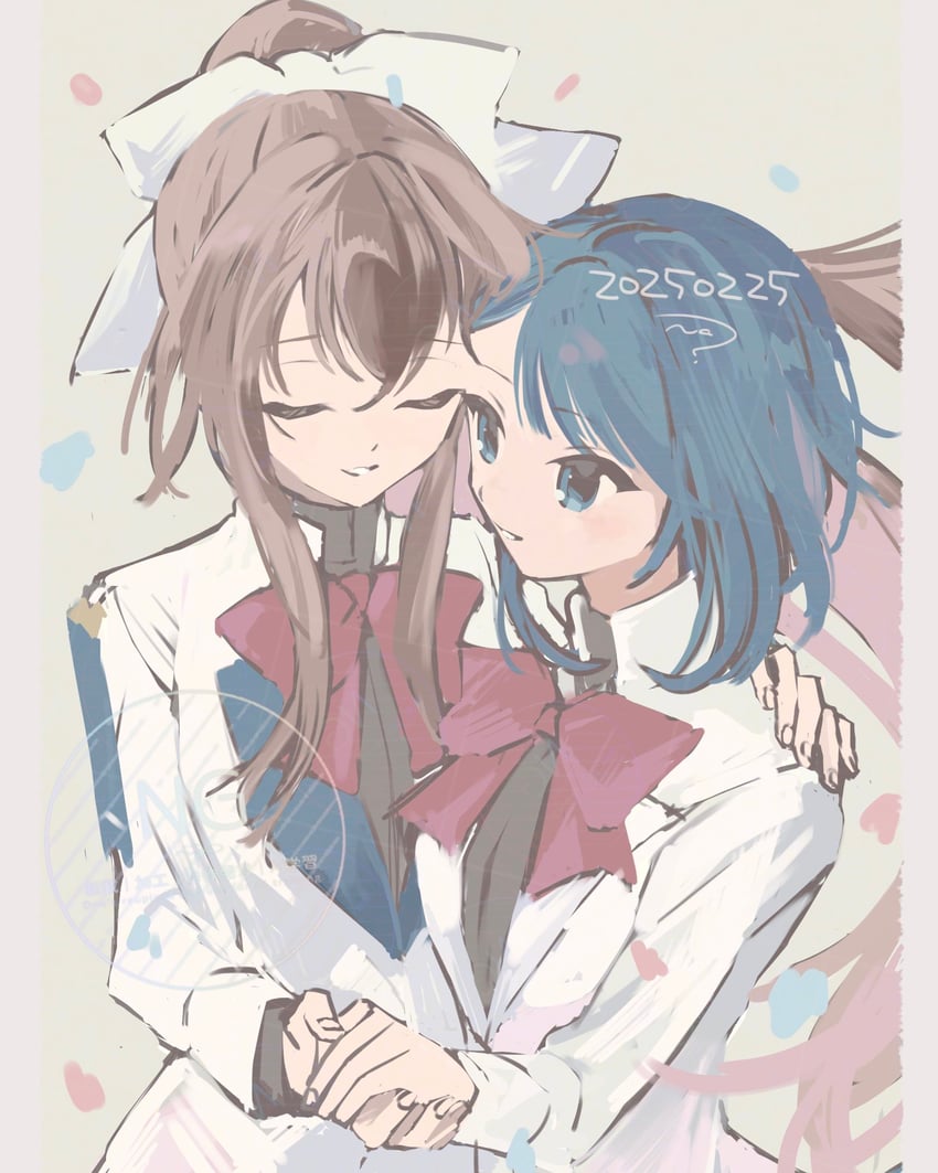 aizawa kazuha and serizawa chikaru (assault lily) drawn by nagi_(namae11x)