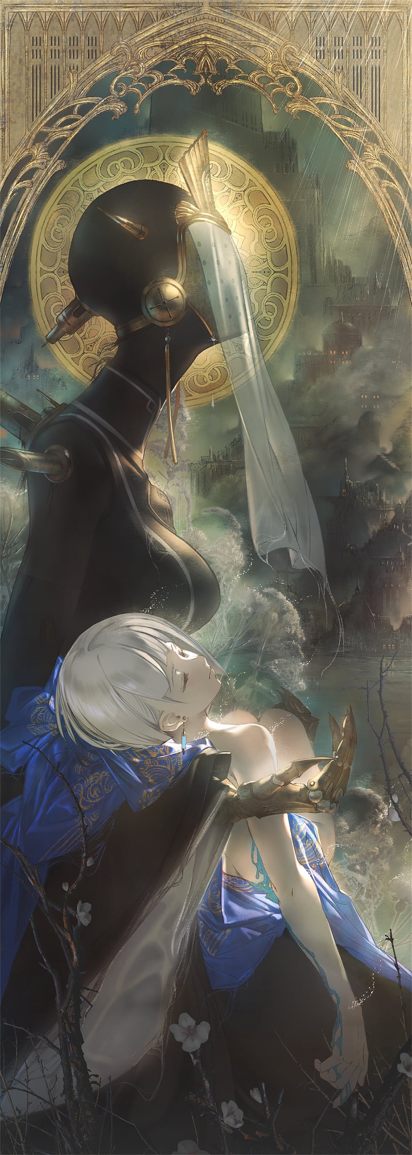 lilac and nola (ender lilies quietus of the knights and 1 more) drawn by miv4t